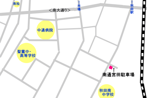 南通宮田駐車場所在図